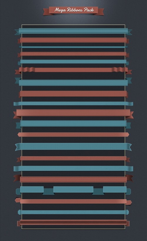 Psd de ribbons o cintas gratis.