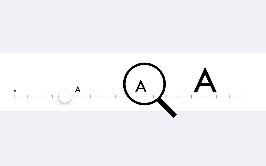 UI – Guía de tamaños de fuente
