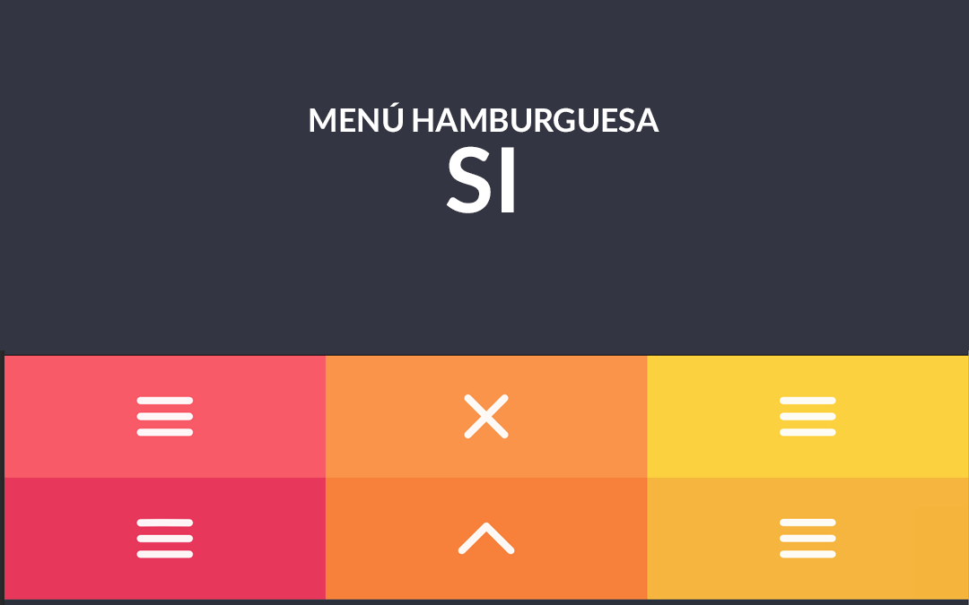 Diseño de interfaz, menú hamburguesa. Animaciones gratis !!!