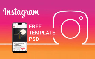 Template PSD GRATIS de Instagram